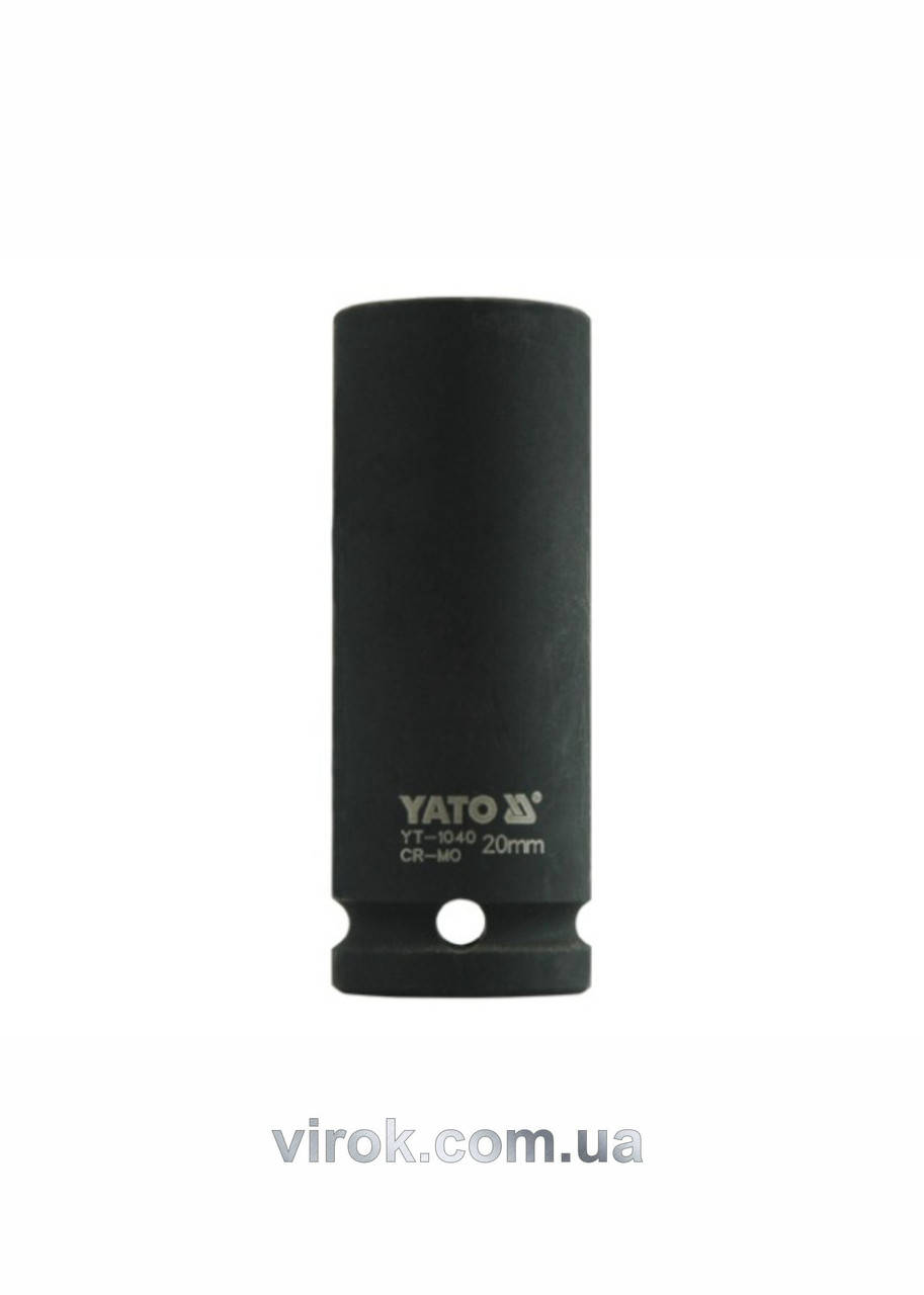 

Головка торцевая ударная шестигранная YATO 1/2" М20 х 78 мм YT-1040