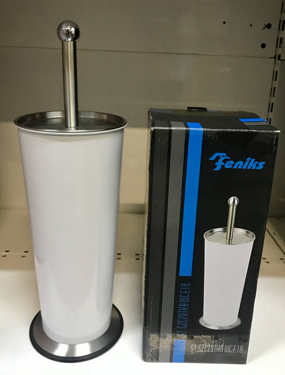 

Ерш щетка для унитаза TUBA WHITE E18 TM "Feniks" (Феникс), Белый