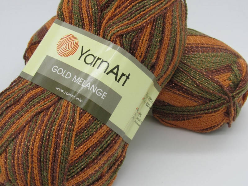 

Пряжа Gold melange-9506, Черный