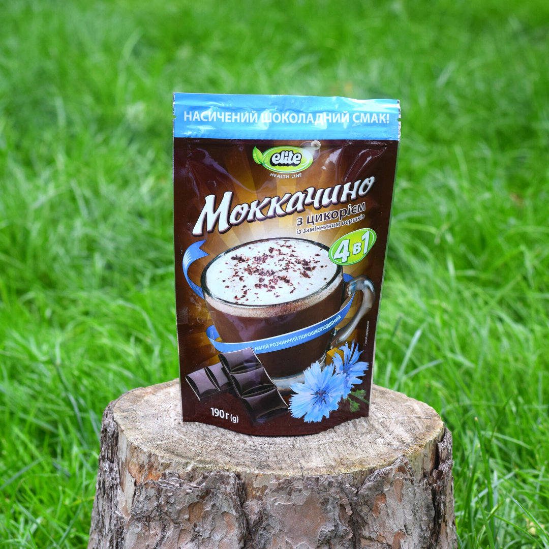 

Растворимый напиток Elite Health Line Мокачино с цикорием 190г.