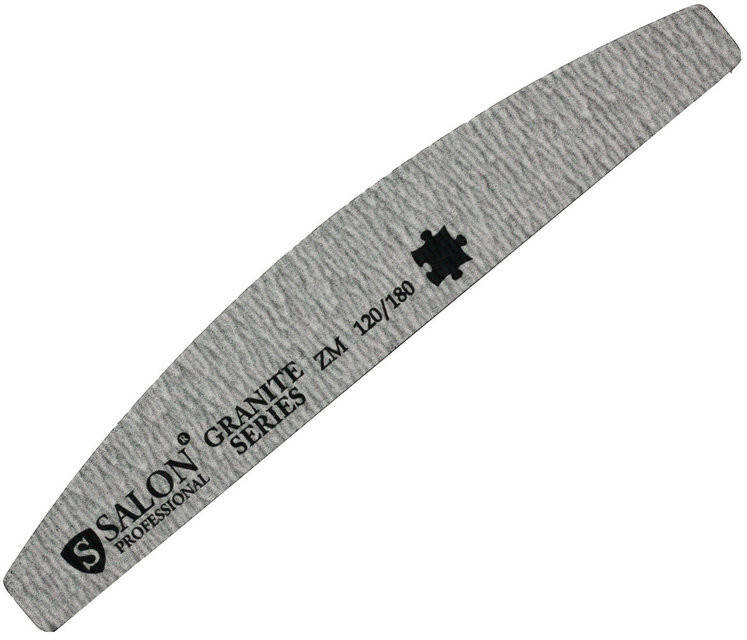 

Пилка "Salon professional"- серая " лодочка" ,120/180 грид
