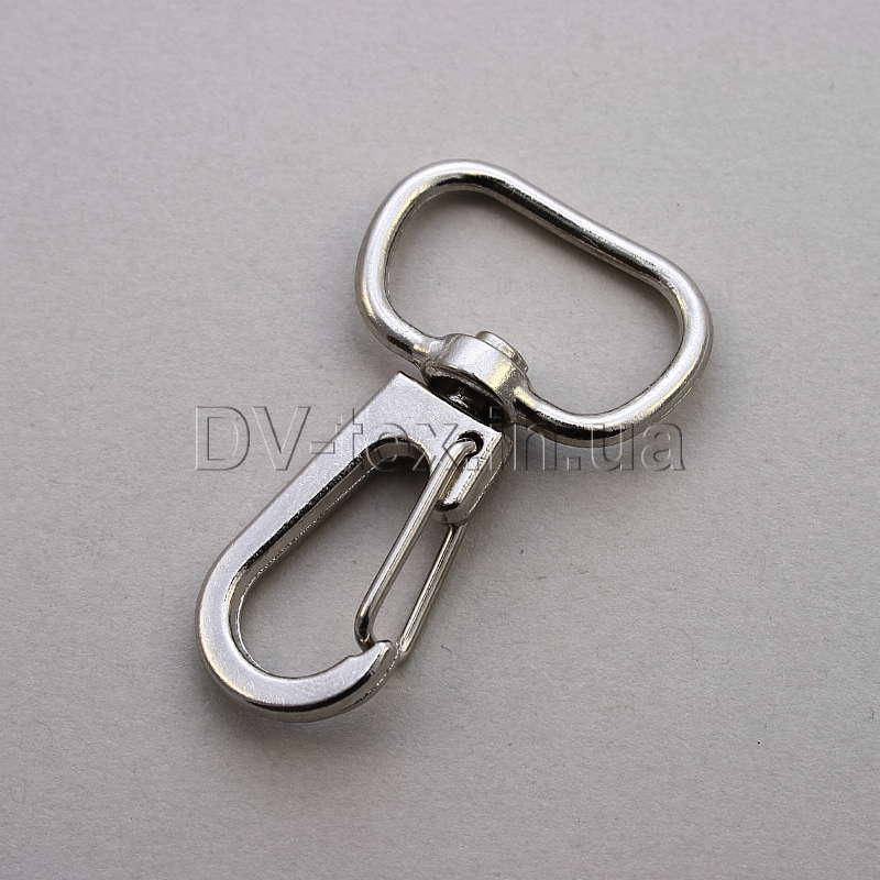 

Карабин для сумок 19мм, MTКР-19 (8039/4038), никель