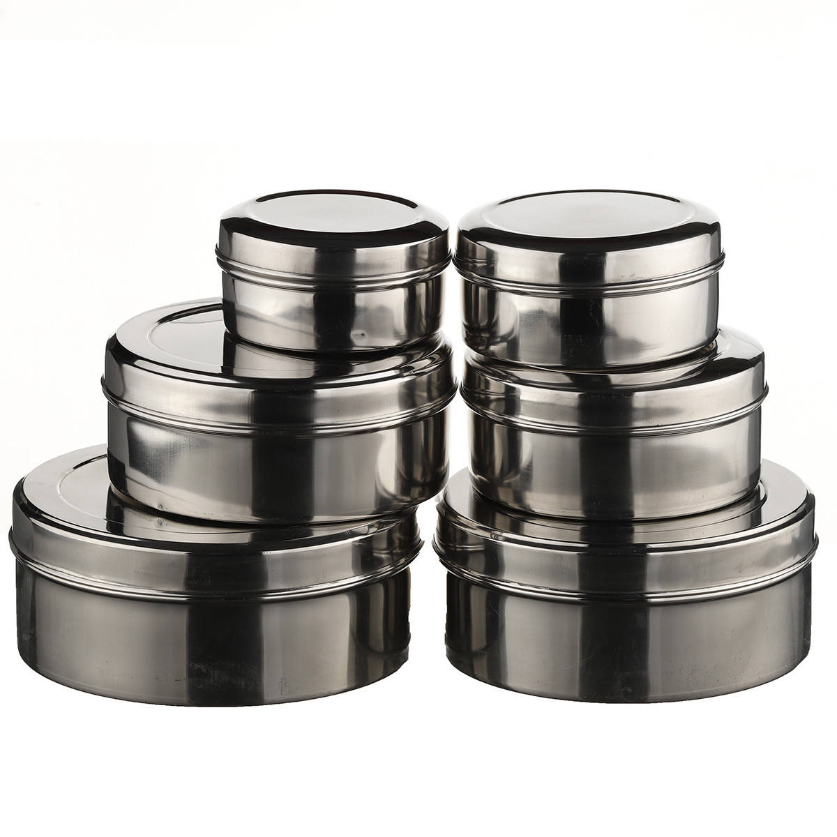 

Набор судочков с крышкой A-PLUS Dabbi 6 шт (0784) Нержавеющая сталь