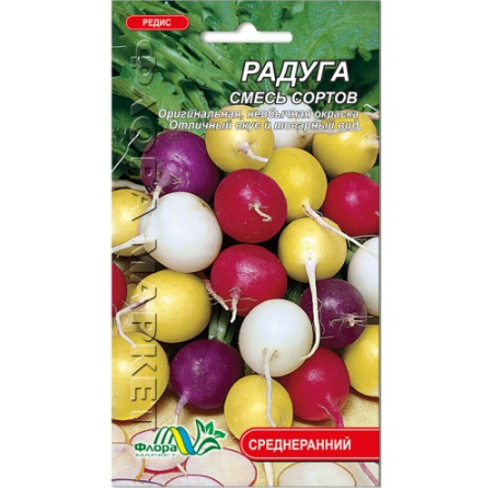 

Семена Редис Радуга смесь сортов 2 г