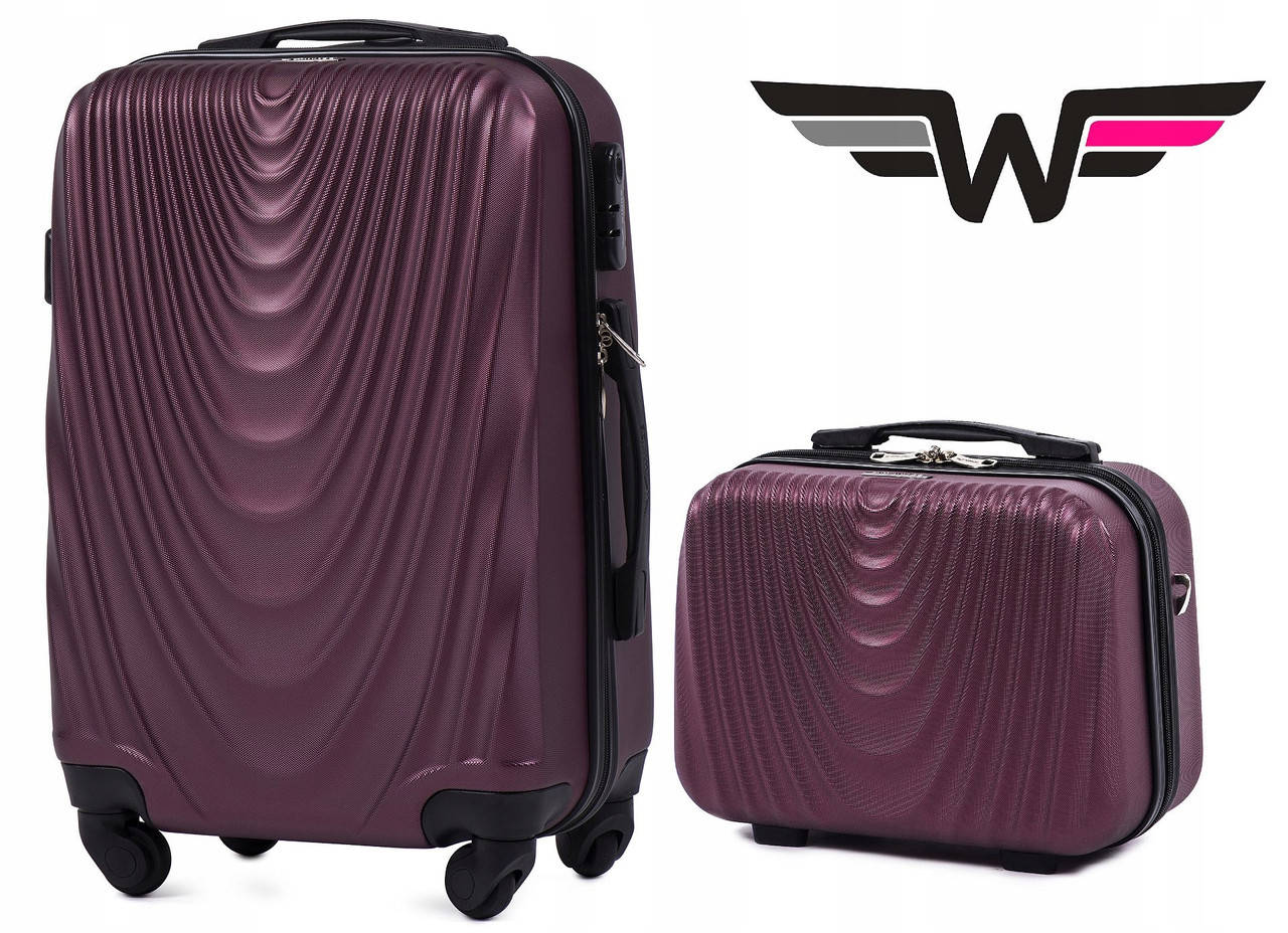 

Комплект 2 в 1 чемодан S и кейс Wings 304 Ручная кладь Бордовый