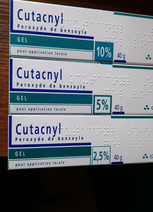 

Бензак гель 2,5% Cutacnyl Gel (Benzac AC) 40г. Срок до 08.2023