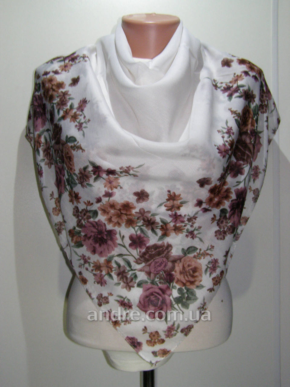 

Платок на натуральній основі едельвейс, білий, Белый