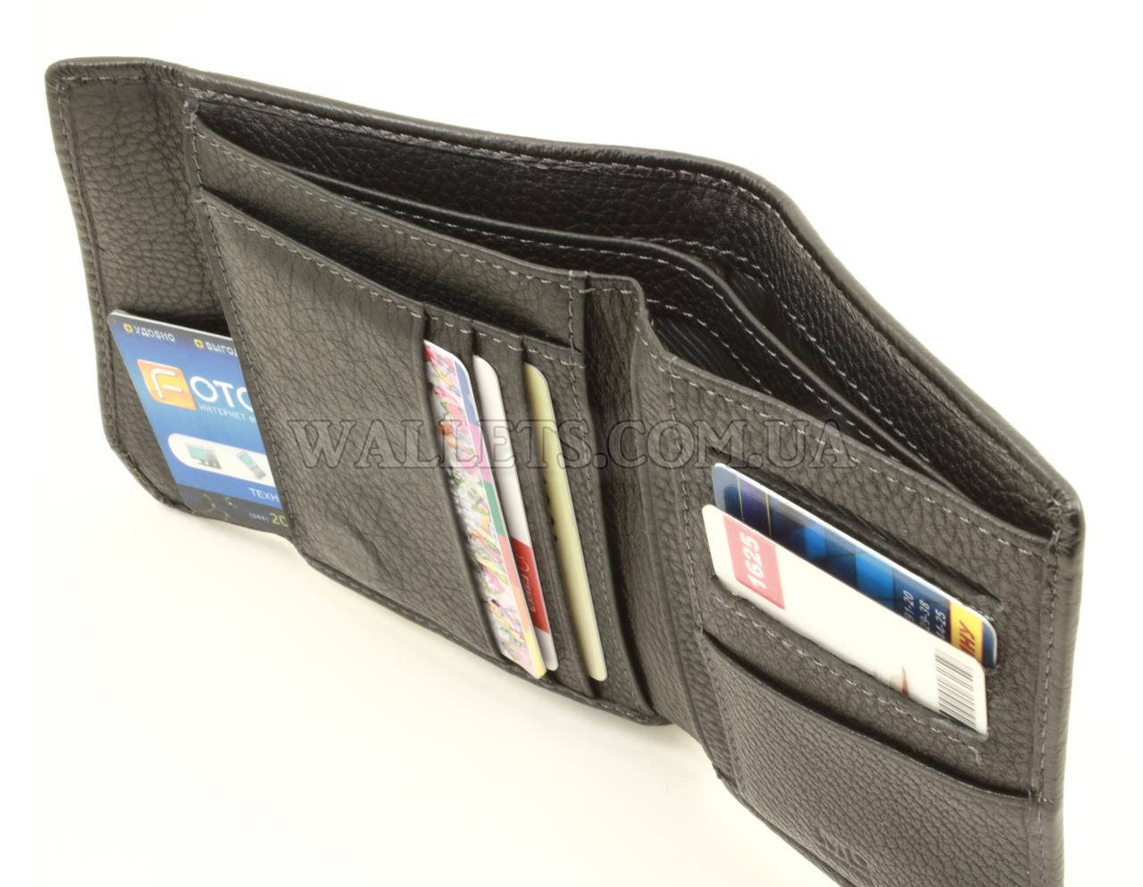 

Кошелек кожаный MD Leather, черный, вертикальный