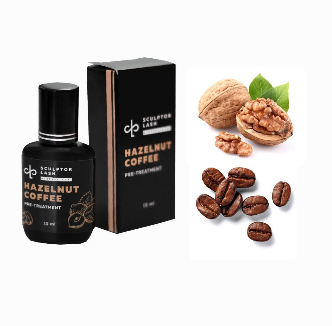 

Обезжириватель "COFFE HAZELNUT" 15мл Sculptor lash (ореховый кофе)