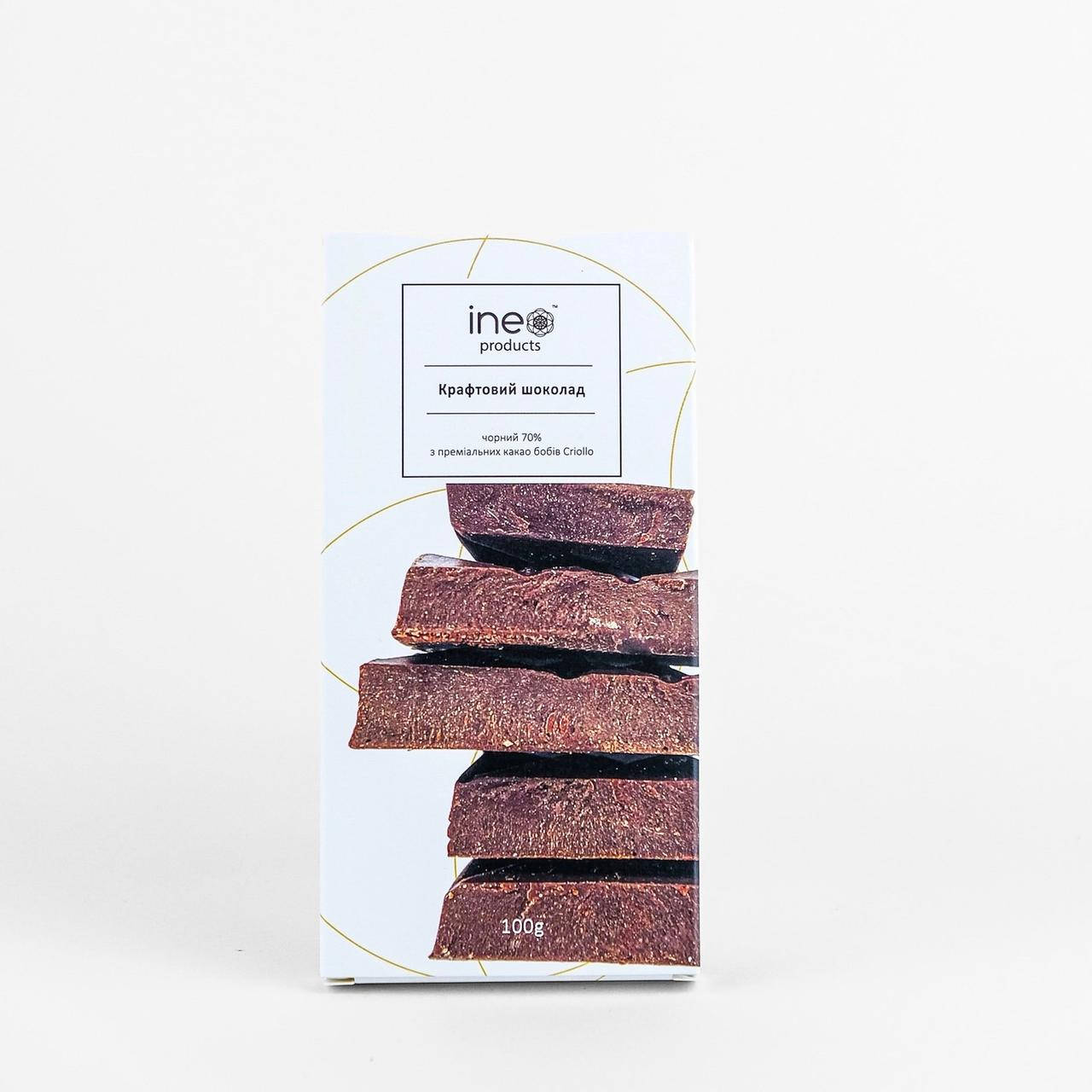 

Крафтовый шоколад Ineo Products черный 70% 100 г
