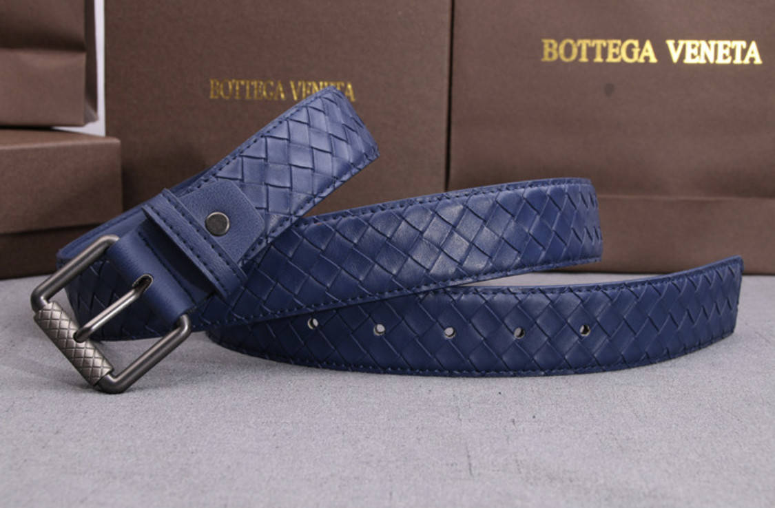 

Мужской брендовый ремень BV синий