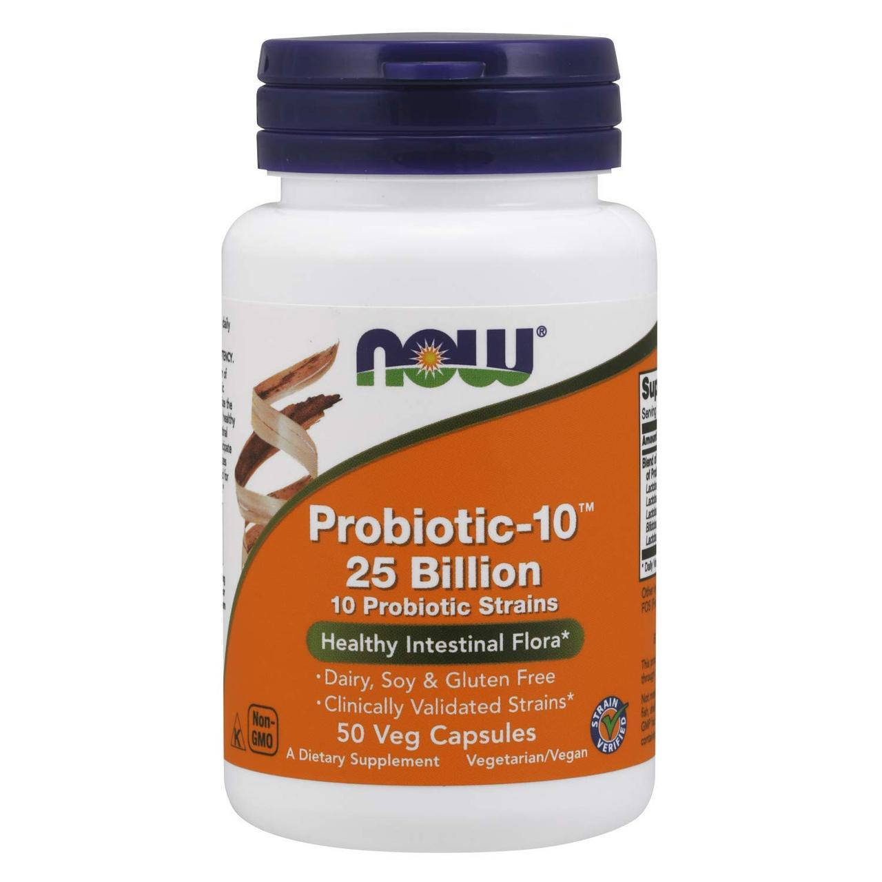 

Now Foods Probiotic-10 25 Billion 50 капсул