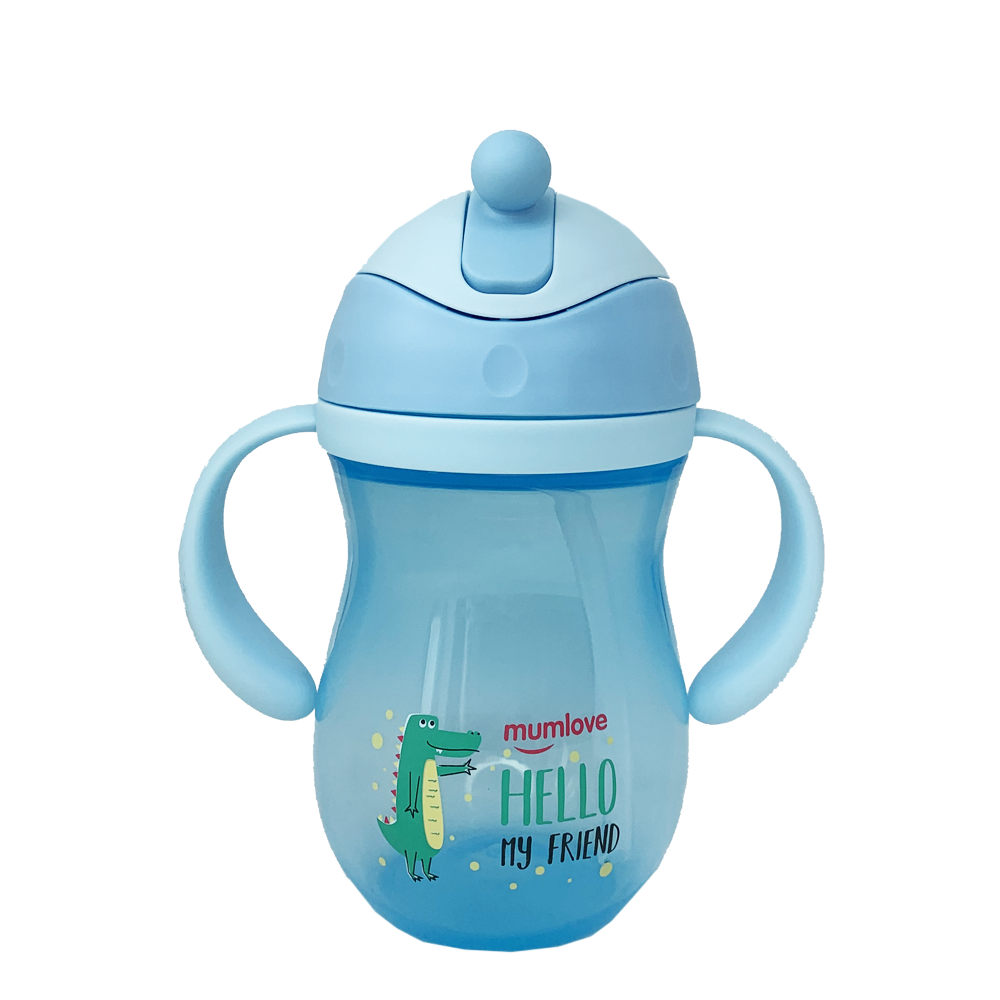 

Детский поильник с трубочкой Люкс 260 мл. (голубой), Фиолетовый