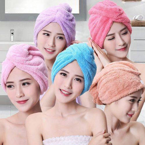 

Полотенце - чалма , тюрбан для сушки волос , полотенце для головы