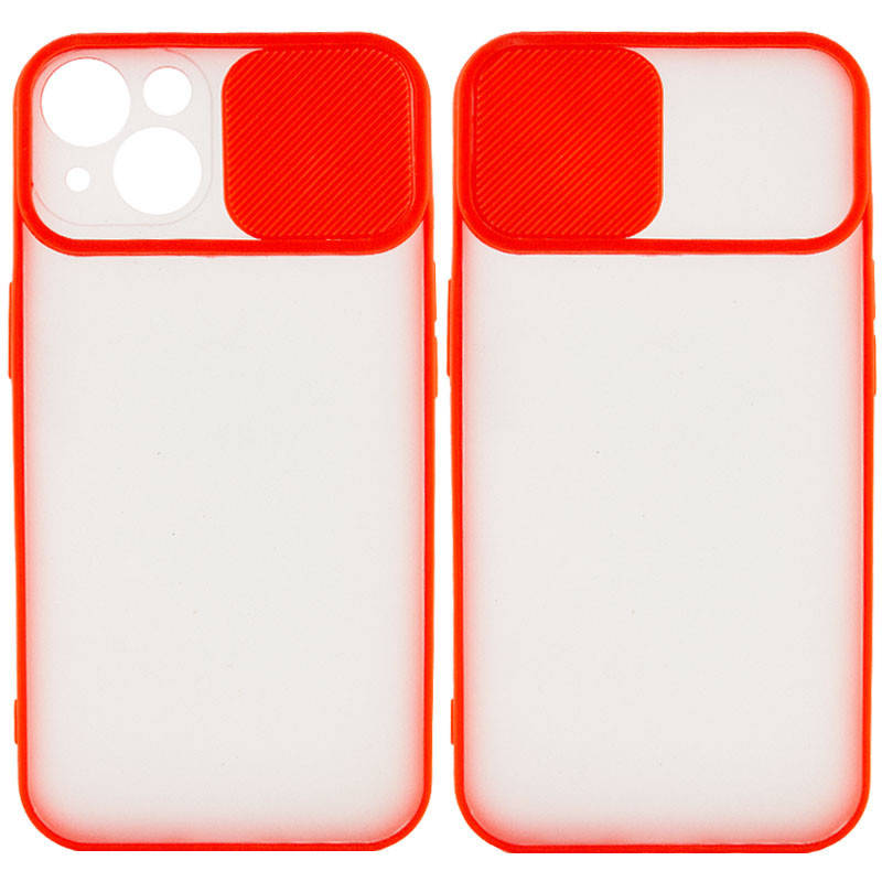 

Чехол со шторкой для камеры для Apple iPhone 13 (6.1"), Красный