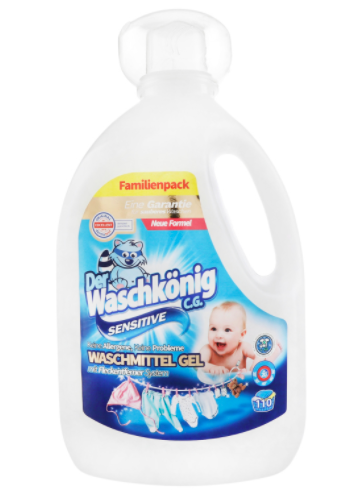 

Гель для стирки детского белья Waschkönig Sensitive 3,305 L 110 W
