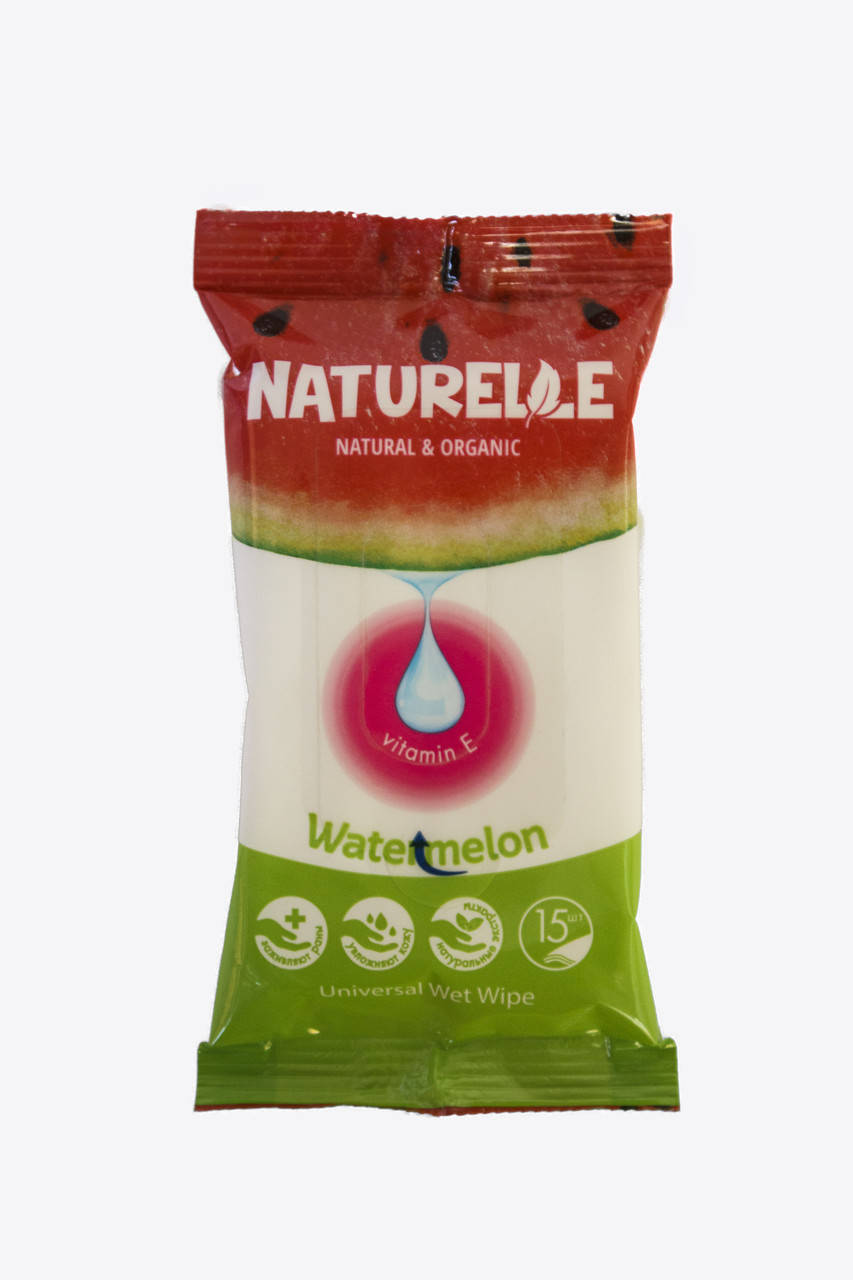 

N Вологі серветки 15шт Watermelon NATURELLE