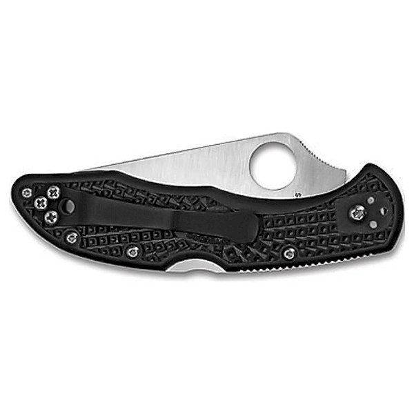 

Нож складной Spyderco Delica 4, напівсерейтор (C11PSBK)