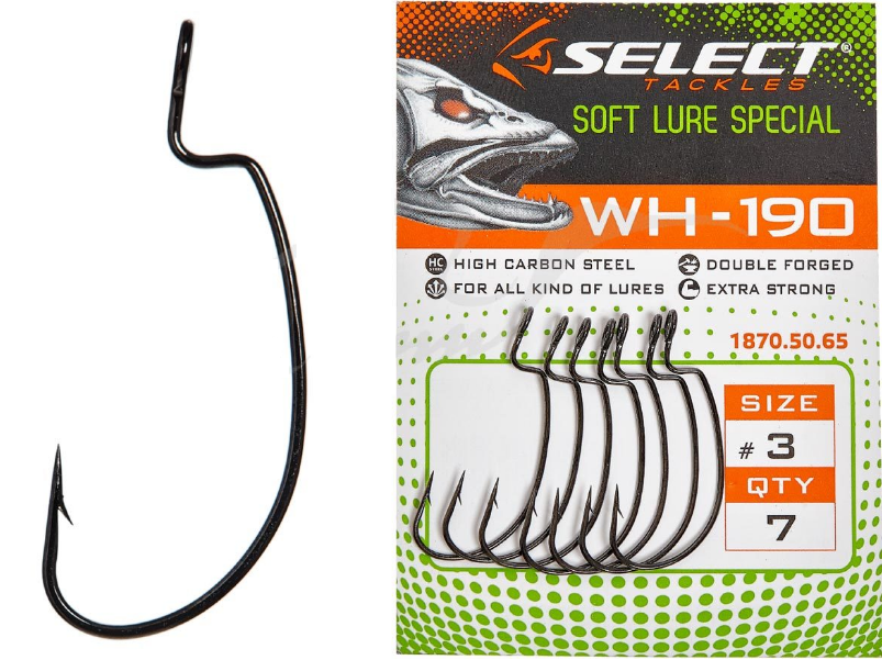 

Крючок офсетный Select WH-190 #10 (10 шт/уп)