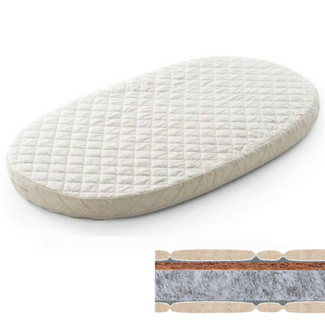 

Матрас овальный 72х120х7 в кроватку IngVart SmartBed Round, кокос + флексовойлок