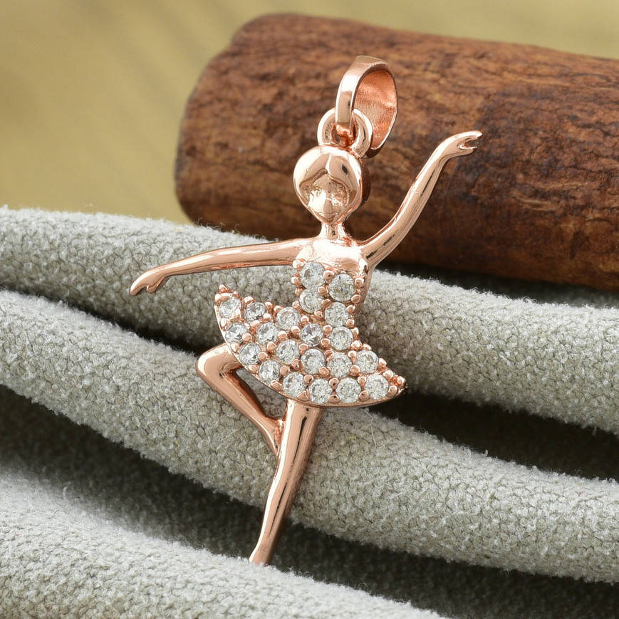 

Кулон Xuping для цепочек браслетов до 3 мм 80735 размер 30х16 мм белые фианиты позолота РО