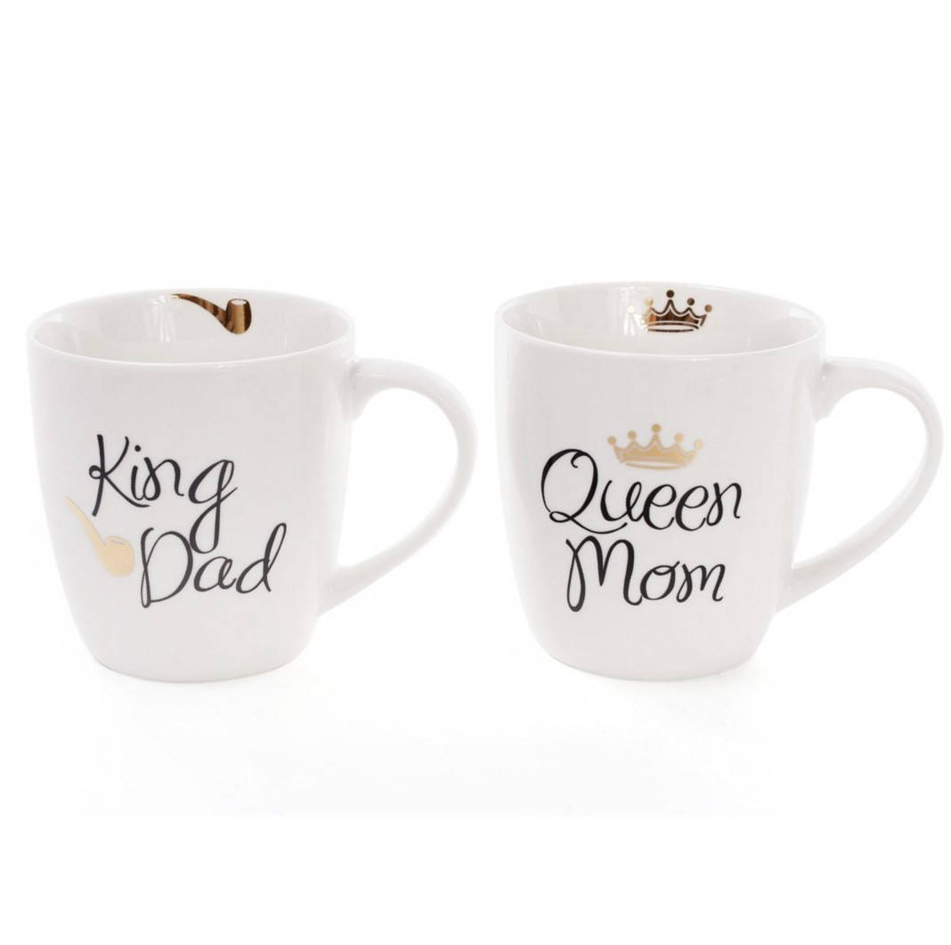 

Кружка 520мл. King Dad/Queen Mom, Коричневый