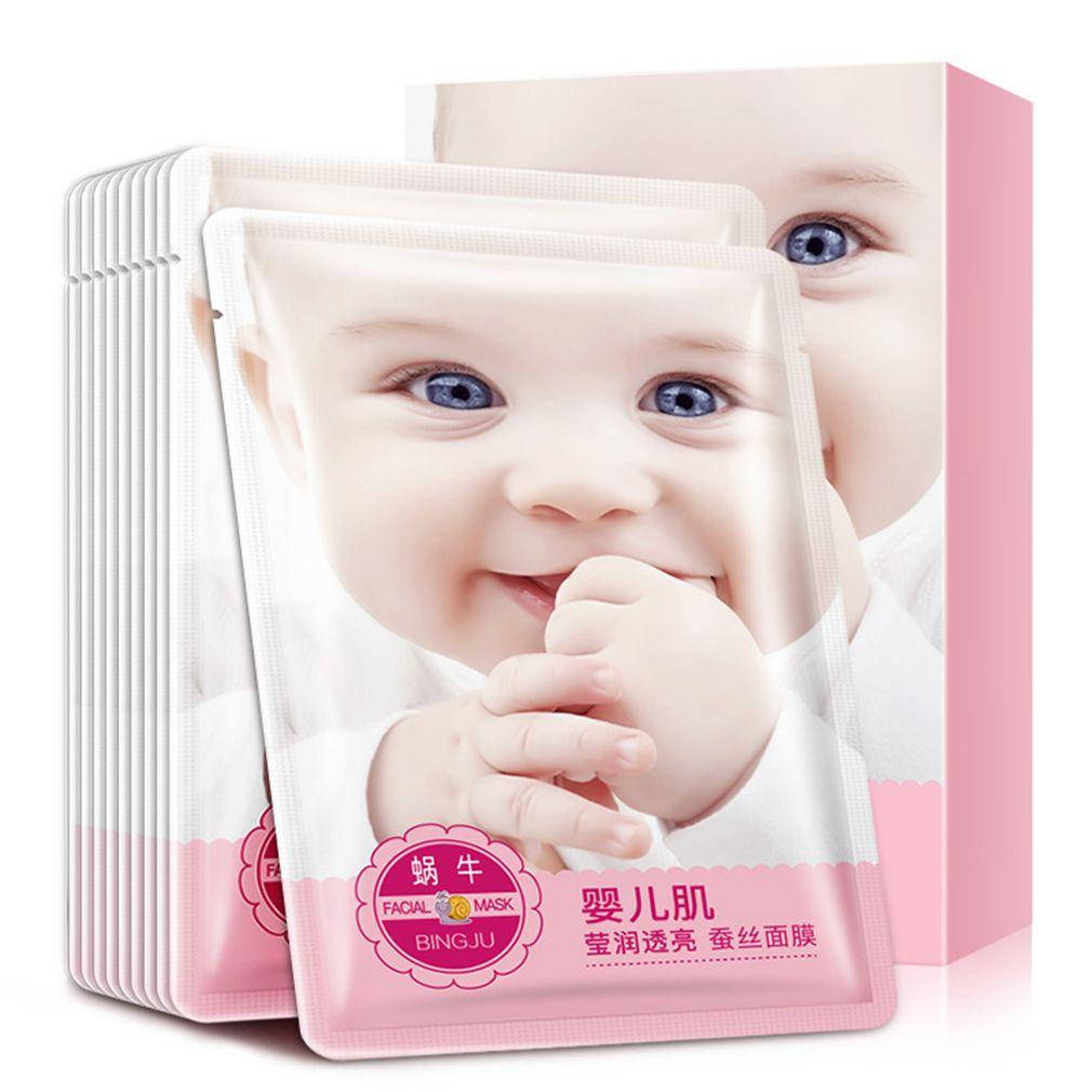 

Маска для лица с муцином улитки и алоэ Bingju Baby Skin Bright Moisture Facial Mask, 28мл