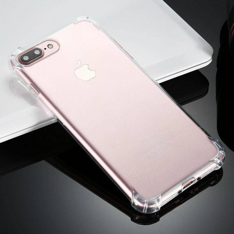 

Силиконовый прозрачный чехол с бортиками iPhone 7 plus / 8 plus