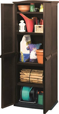 

Ящик для хранения RATTAN STYLE - TALL SHED Compact Garden 430 л