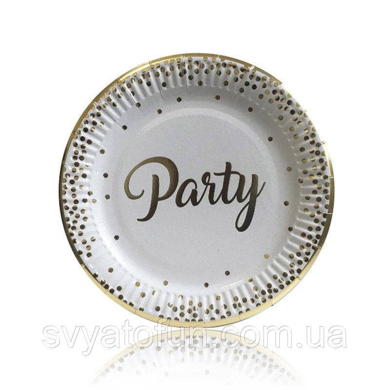 

Набор тарелок Золотой Party 10шт/уп