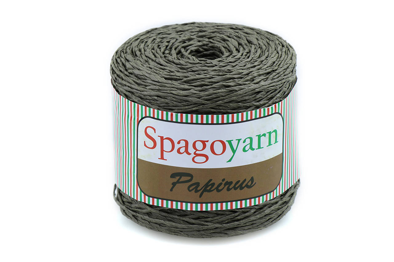 

Spagoyarn Papirus (Rafiia), Хаки №100