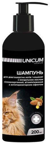 

Шампунь Уникум UNICUM для длинношерстных кошек с миндальным маслом 200 мл