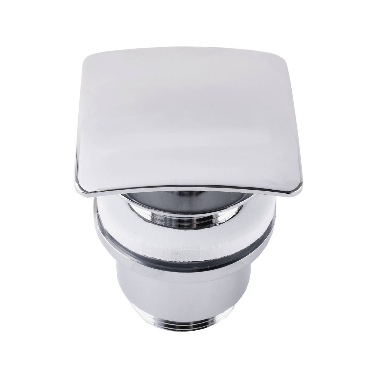 

Донный клапан клик клак для раковины с переливом GLOBUS LUX HG-043B 000020801 крышка 70x70мм 107946, Хром