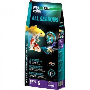 

Корм JBL ProPond All Seasons S 3in1 для прудовых рыб 31.5 л