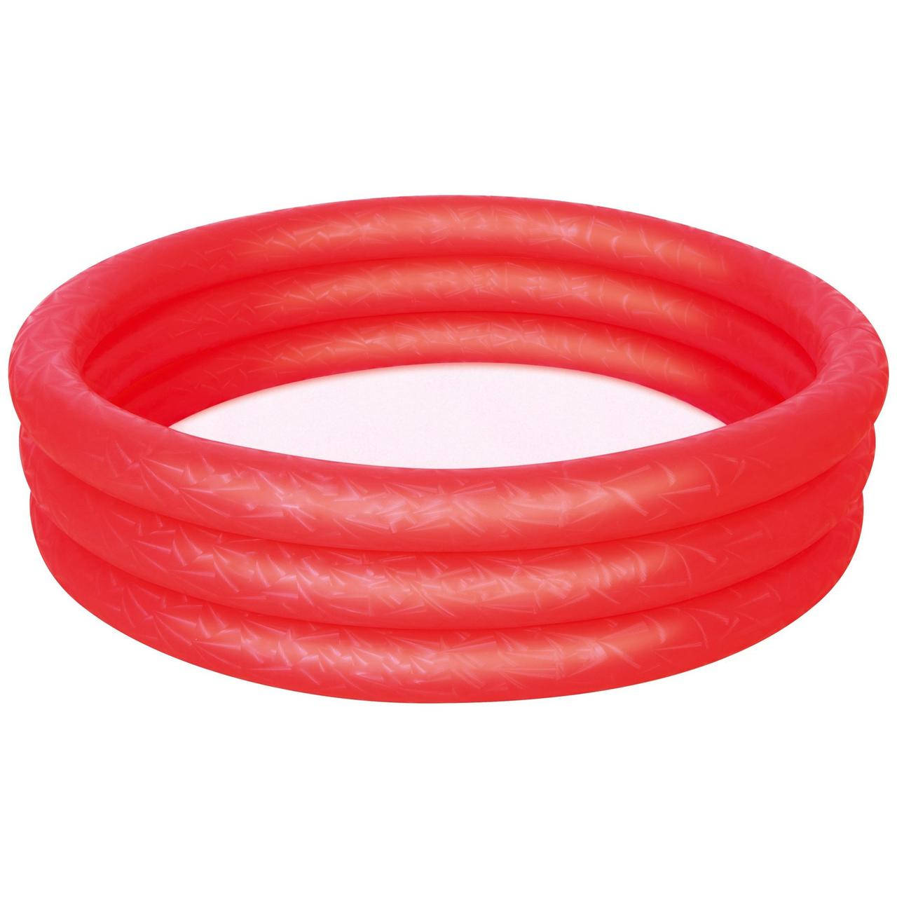 

Детский надувной бассейн BestWay 3-Ring Paddling Pool Red (51024), Красный