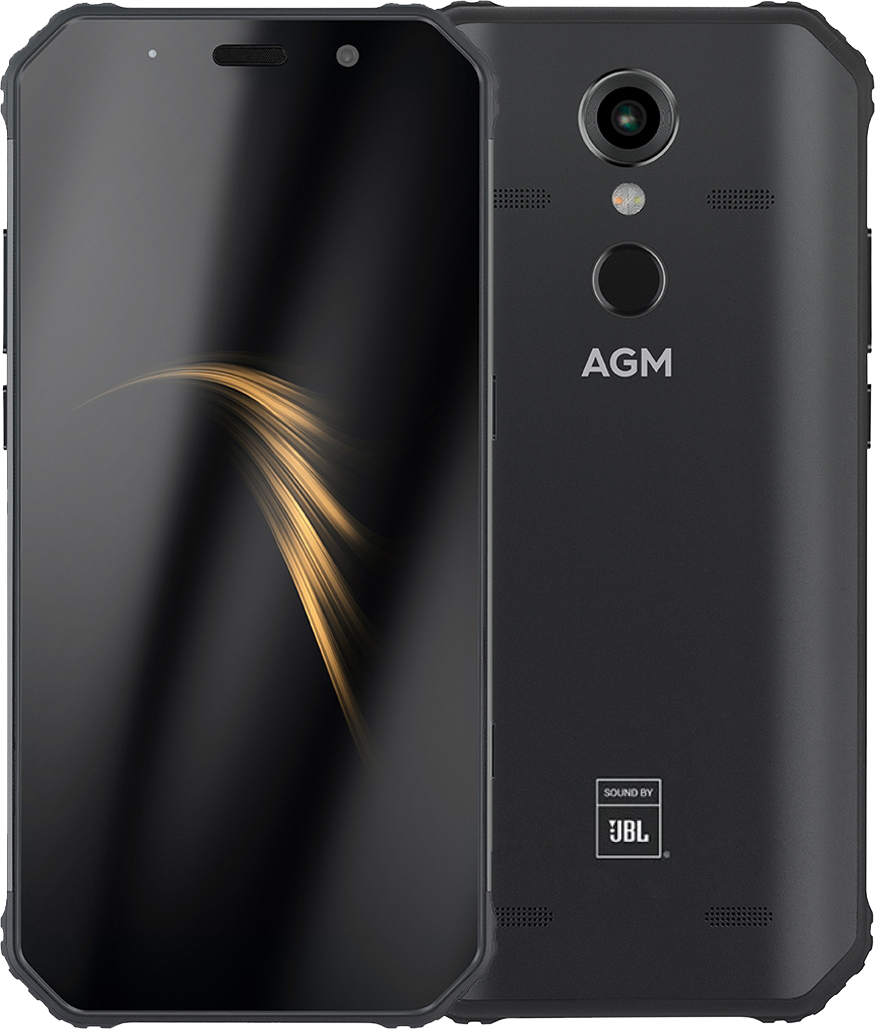 

AGM A9 JBL, 4/32 Gb, 5400 mAh, 4 динамика, 12 Mpx, Фронталка 16 Мп, IP68, дисплей 5.99", Черный