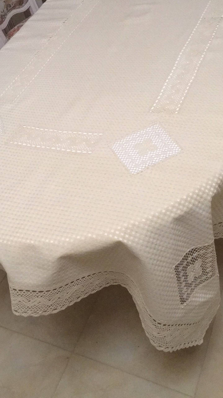 

Скатертина з вишивкою вафельний льон розміри в наявності 180*140, Серый