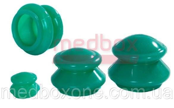 

Банки для вакуумного массажа из силикона (4шт/уп)