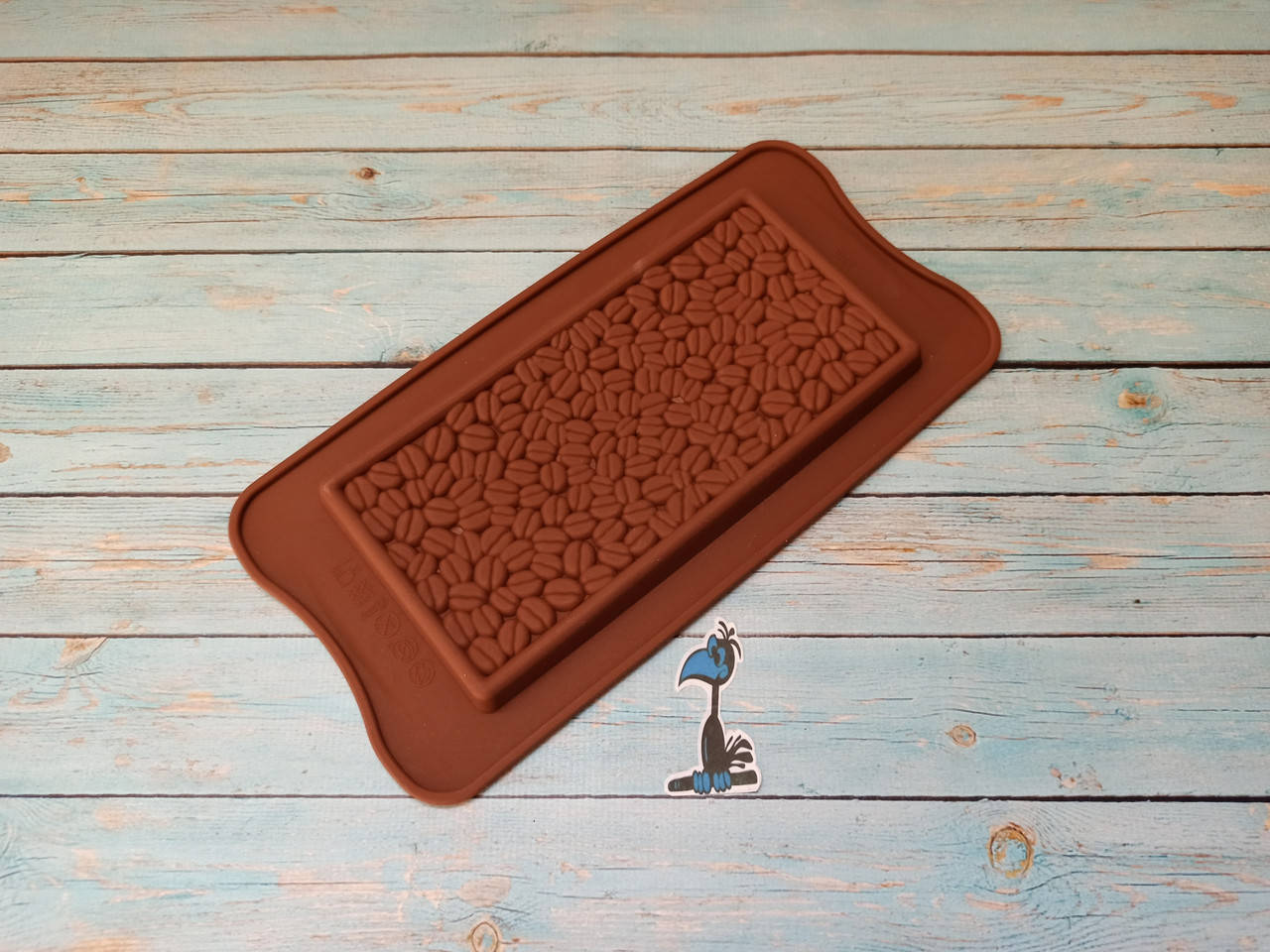 

Форма силиконовая плитка шоколада Кофейные зерна