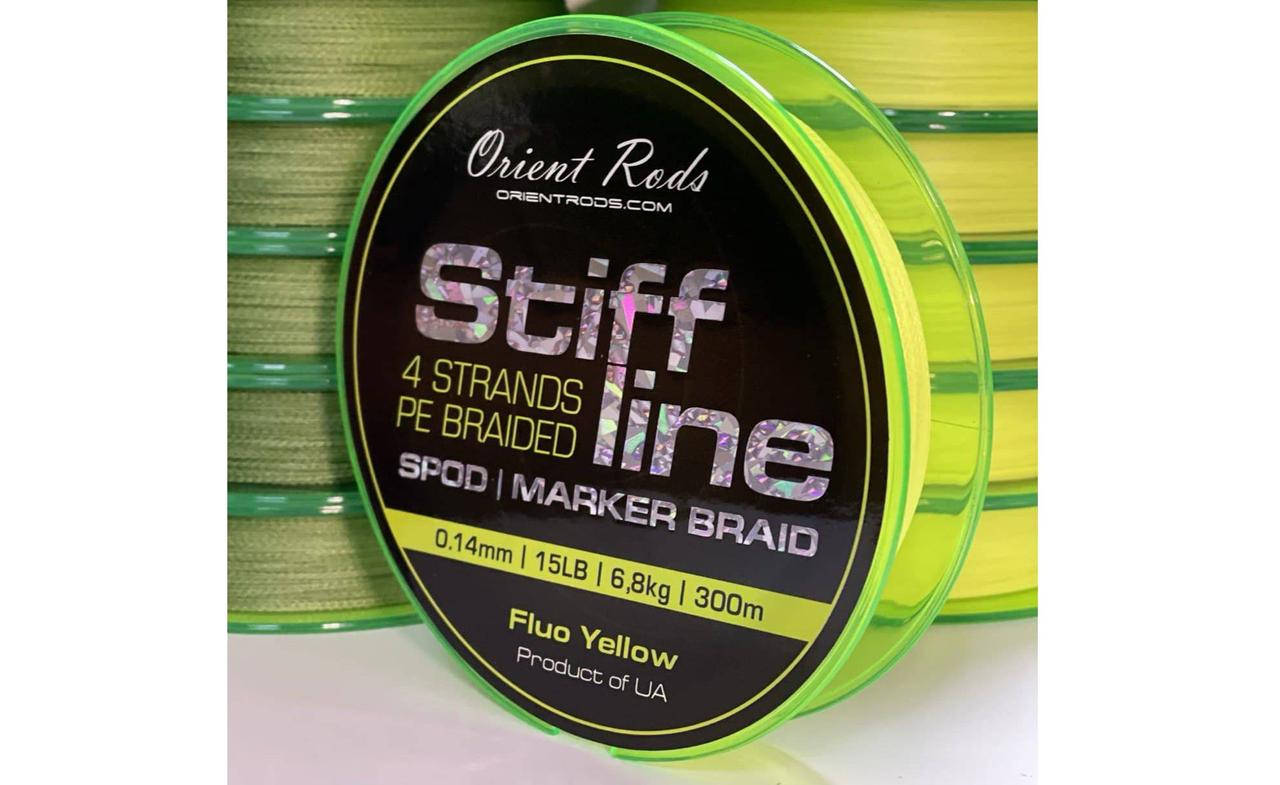 

Карповый шнур (сподовый/маркерный) Orient Rods Stiff Line Spod/Marker Braid, Желтый