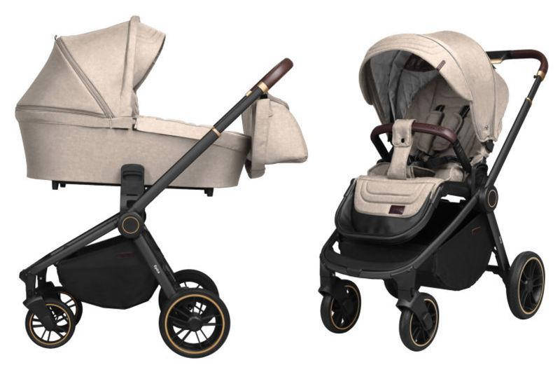 

Коляска универсальная 2 в 1 Epica CRL-8510/1 (2in1) Almond Beige + дождевик CARRELLO