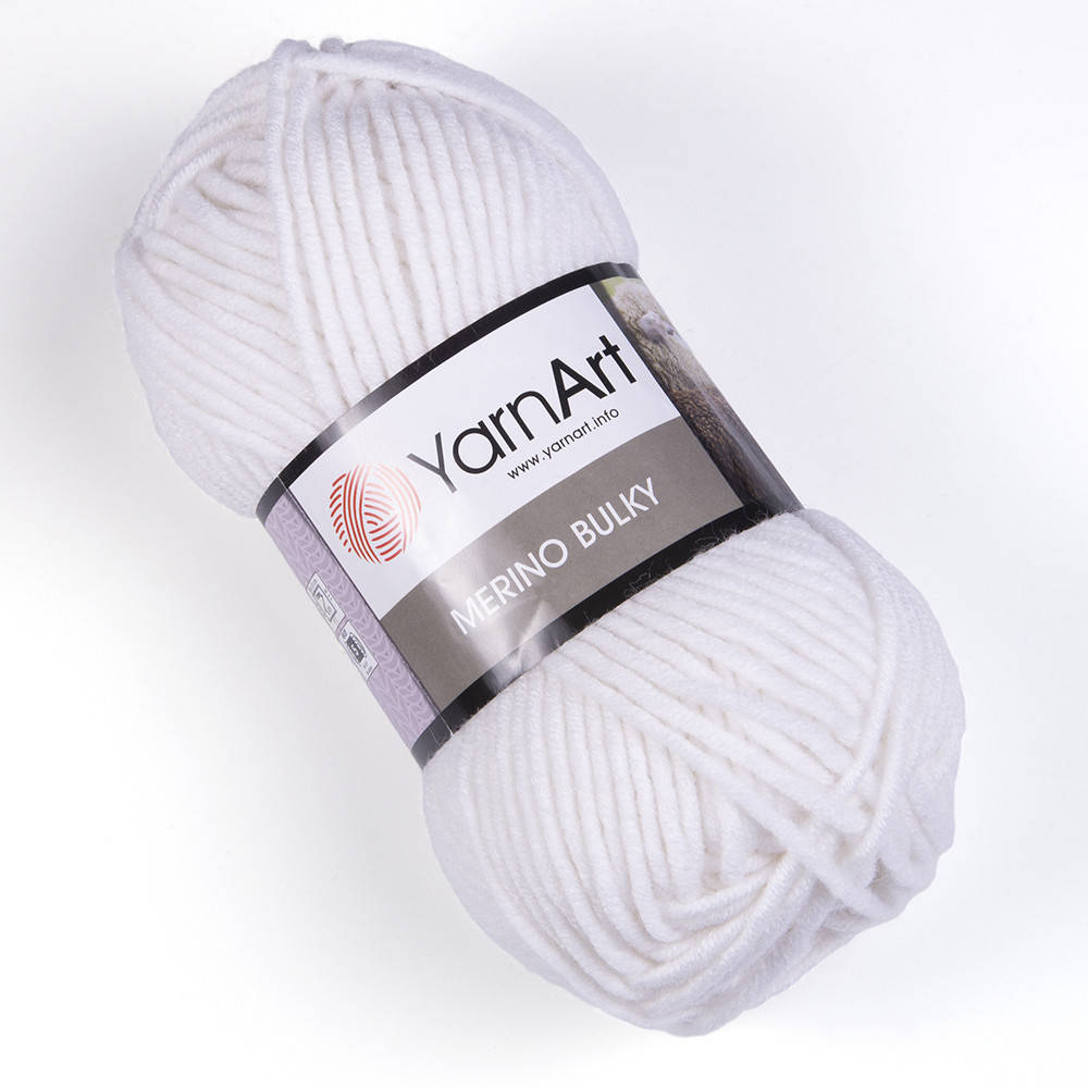 

Yarnart Merino Bulky № 501 белый