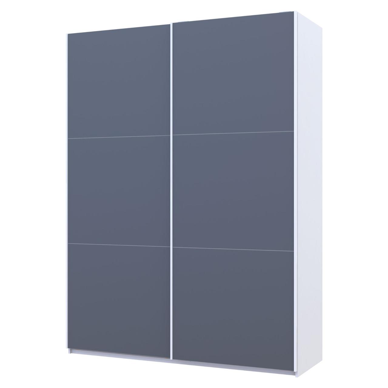 Шафа купе Doros G-Caiser Білий Графіт 2 ДСП / 3 частини 160х60х240 (42005087) 3