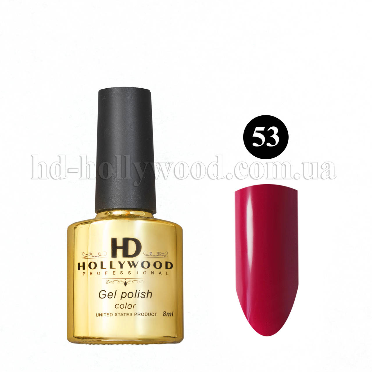 

Гель лак 53 Красный Плотный HD Hollywood 8 ml