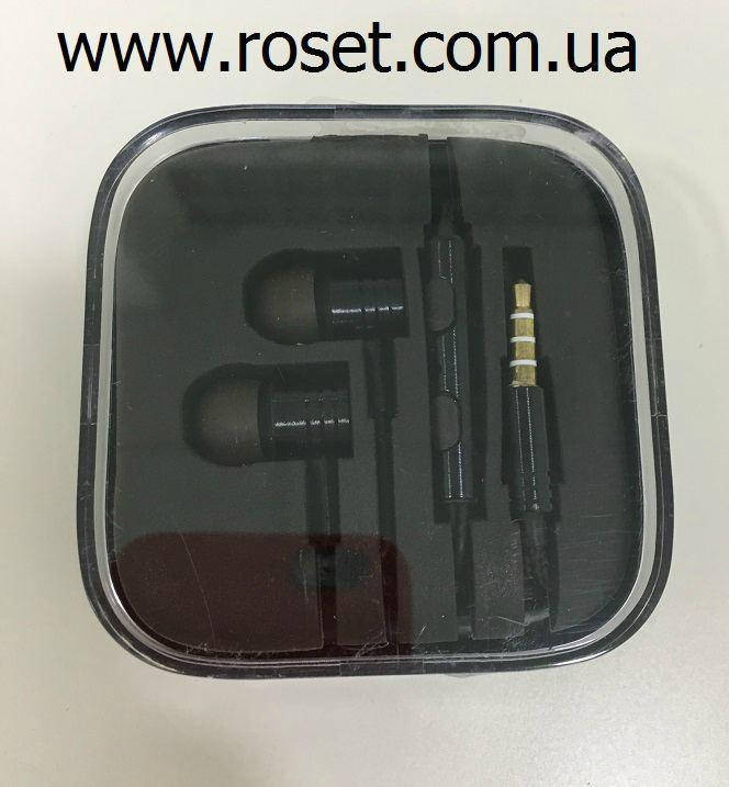 

Вакуумные наушники Xiaomi с микрофоном, Черный