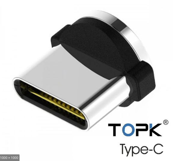 

Коннектор магнитный Type-C разъем насадка для магнитного кабеля TOPK