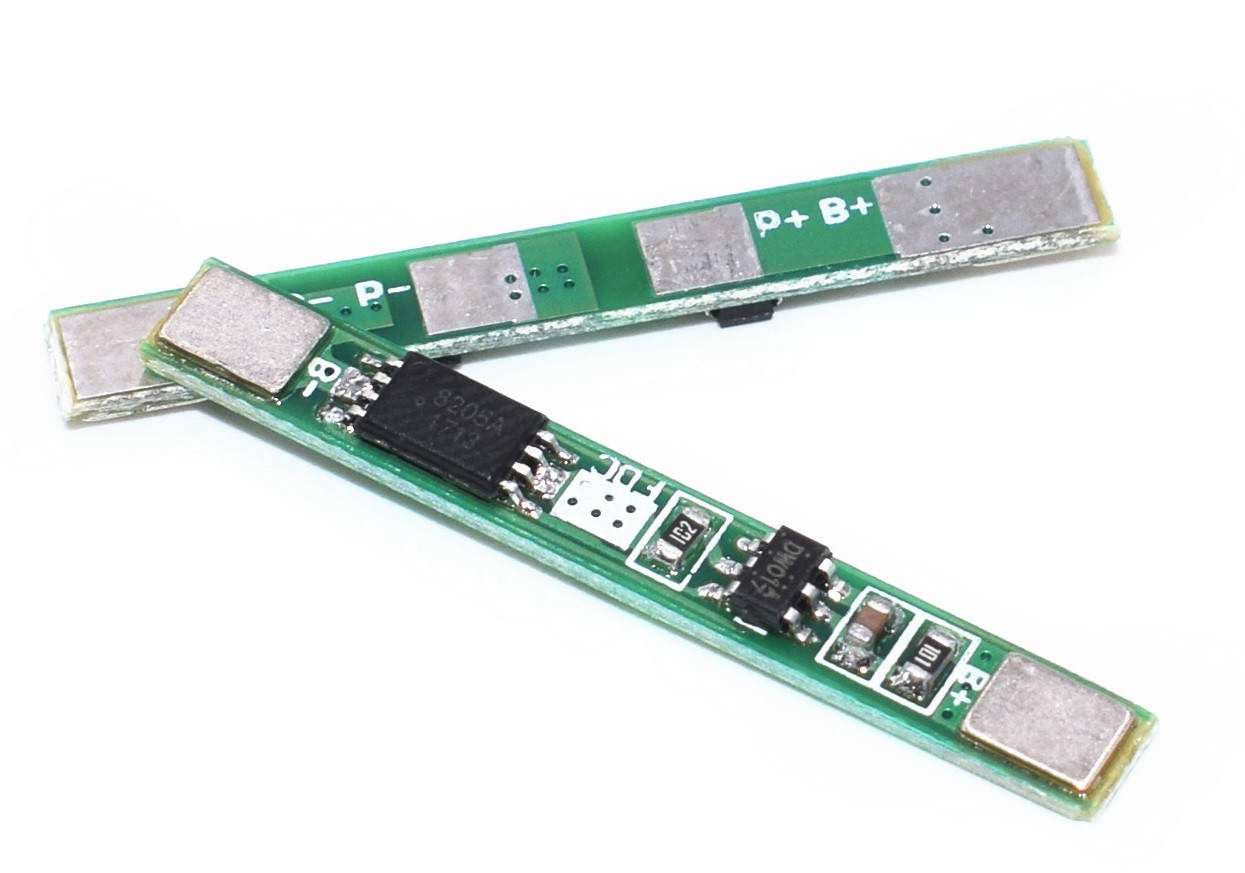 

1S BMS, Контроллер заряда BMS (защита) 1S 3,7V li-ion 2А. 1 шт
