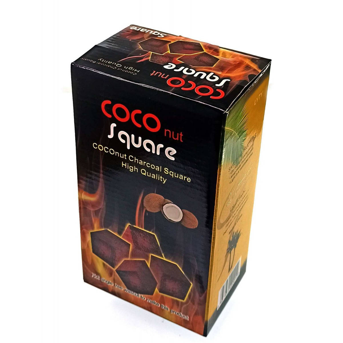 

Уголь для кальяна кокосовый (96 шт)(19,5х11х7,5 см)(1 кг)
