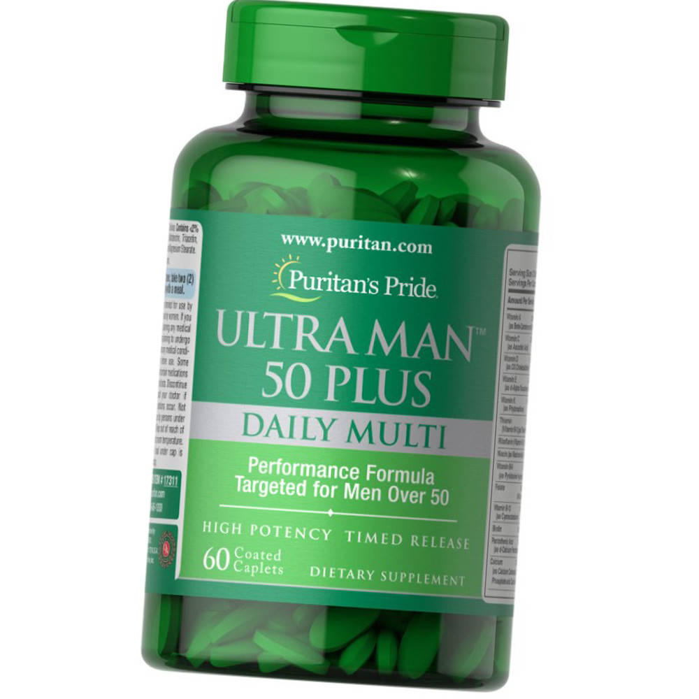 

Витамины для мужчин 50+ Puritan's Pride Ultra Man 50 Plus 60 таблеток
