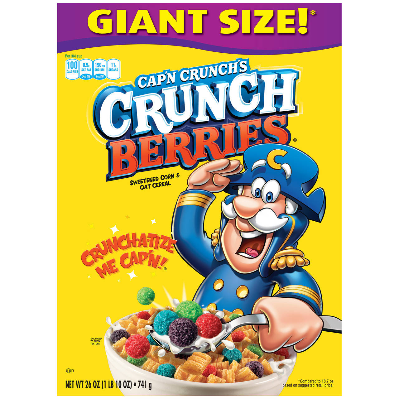 

Сухие завтраки Captain Crunch Berries 582 g